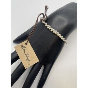 Handmade Silver Wire Wrapped Freshwater Pearl Bracelet New